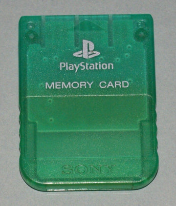 Retro & Rare Video Games & Repairs - PS1 Memory Card [Clear Green] - Video Game - Playstation
