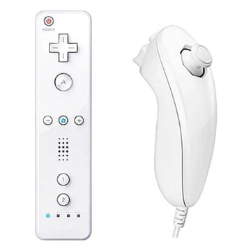 Retro & Rare Video Games & Repairs - White Wii Remote With Nunchuk - Video Game - Wii